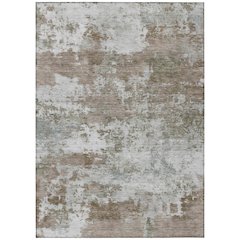 Machine Washable Indoor/Outdoor Chantille ACN2366 Brown 8' x 10' Rug