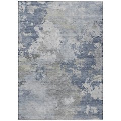 Machine Washable Indoor/Outdoor Chantille ACN2367 Blue 8' x 10' Rug