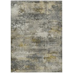 Machine Washable Indoor/Outdoor Chantille ACN2368 Gray 8' x 10' Rug