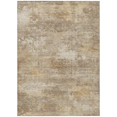 Machine Washable Indoor/Outdoor Chantille ACN2369 Brown 8' x 10' Rug