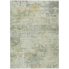 Machine Washable Indoor/Outdoor Chantille ACN2371 Green 8' x 10' Rug