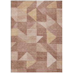 Machine Washable Indoor/Outdoor Chantille ACN2373 Pink 8' x 10' Rug