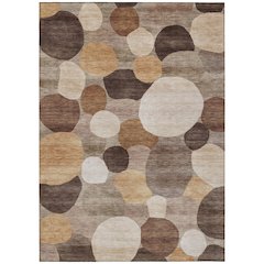Machine Washable Indoor/Outdoor Chantille ACN2375 Brown 8' x 10' Rug