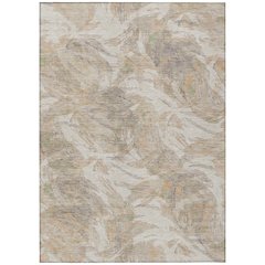 Machine Washable Indoor/Outdoor Chantille ACN2387 Brown 8' x 10' Rug