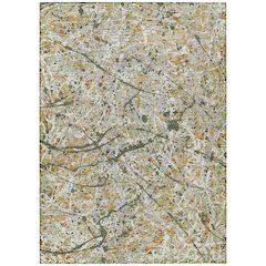 Machine Washable Indoor/Outdoor Chantille ACN2389 Green 8' x 10' Rug