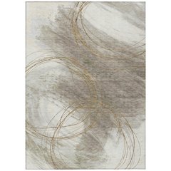 Machine Washable Indoor/Outdoor Chantille ACN2396 Brown 8' x 10' Rug