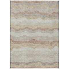 Machine Washable Indoor/Outdoor Chantille ACN2397 Brown 8' x 10' Rug
