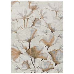 Machine Washable Indoor/Outdoor Chantille ACN2405 Orange 8' x 10' Rug