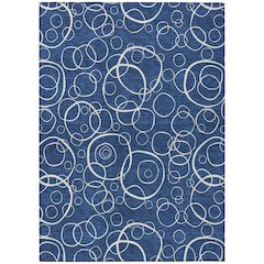 Machine Washable Indoor/Outdoor Chantille ACN2407 Blue 8' x 10' Rug