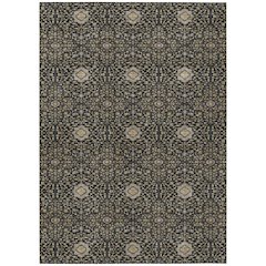 Machine Washable Indoor/Outdoor Chantille ACN2409 Black 8' x 10' Rug