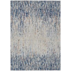 Machine Washable Indoor/Outdoor Chantille ACN2439 Blue 8' x 10' Rug