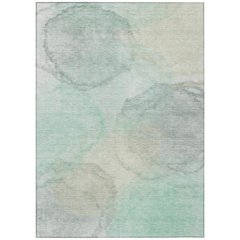 Machine Washable Indoor/Outdoor Chantille ACN2443 Green 8' x 10' Rug