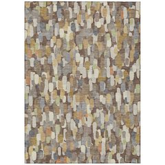 Machine Washable Indoor/Outdoor Chantille ACN2451 Brown 8' x 10' Rug