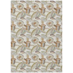 Machine Washable Indoor/Outdoor Chantille ACN2454 Ivory 8' x 10' Rug