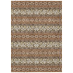 Machine Washable Indoor/Outdoor Chantille ACN2465 Orange 8' x 10' Rug