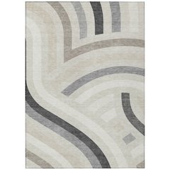 Machine Washable Indoor/Outdoor Chantille ACN2467 Ivory 8' x 10' Rug
