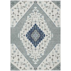 Machine Washable Indoor/Outdoor Chantille ACN2472 Ivory 8' x 10' Rug