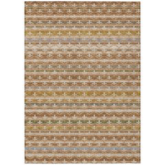 Machine Washable Indoor/Outdoor Chantille ACN2479 Orange 8' x 10' Rug