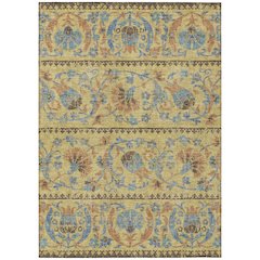 Machine Washable Indoor/Outdoor Chantille ACN2480 Gold 8' x 10' Rug