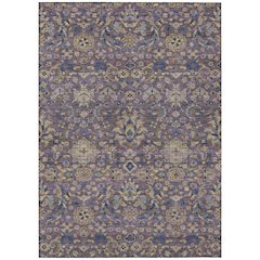 Machine Washable Indoor/Outdoor Chantille ACN2485 Purple 8' x 10' Rug
