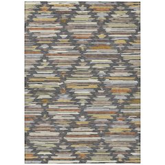 Machine Washable Indoor/Outdoor Chantille ACN2502 Gray 8' x 10' Rug