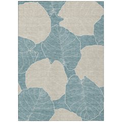 Machine Washable Indoor/Outdoor Chantille ACN2506 Teal 8' x 10' Rug