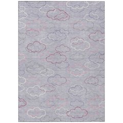Machine Washable Indoor/Outdoor Chantille ACN2508 Purple 8' x 10' Rug