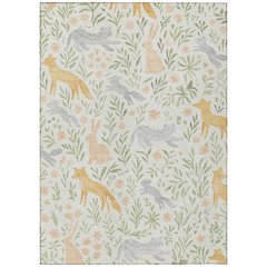 Machine Washable Indoor/Outdoor Chantille ACN2509 Ivory 8' x 10' Rug