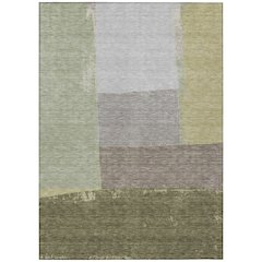 Machine Washable Indoor/Outdoor Chantille ACN2511 Green 8' x 10' Rug