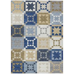 Machine Washable Indoor/Outdoor Chantille ACN2538 Blue 8' x 10' Rug