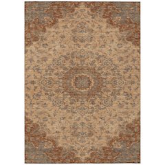 Machine Washable Indoor/Outdoor Chantille ACN2543 Orange 8' x 10' Rug