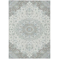 Machine Washable Indoor/Outdoor Chantille ACN2543 Ivory 8' x 10' Rug