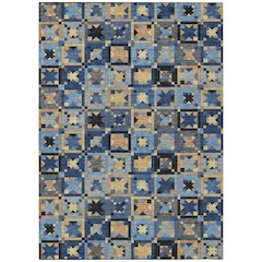 Machine Washable Indoor/Outdoor Chantille ACN2553 Blue 8' x 10' Rug