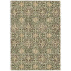 Machine Washable Indoor/Outdoor Chantille ACN2566 Green 8' x 10' Rug