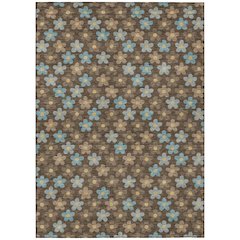 Machine Washable Indoor/Outdoor Chantille ACN2569 Brown 8' x 10' Rug
