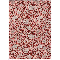 Machine Washable Indoor/Outdoor Chantille ACN2572 Red 8' x 10' Rug