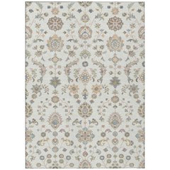 Machine Washable Indoor/Outdoor Chantille ACN2585 Ivory 8' x 10' Rug