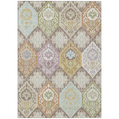 Machine Washable Indoor/Outdoor Chantille ACN2588 Brown 8' x 10' Rug