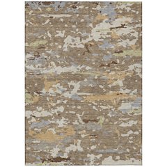 Machine Washable Indoor/Outdoor Chantille ACN2595 Brown 8' x 10' Rug