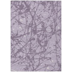 Machine Washable Indoor/Outdoor Chantille ACN2597 Purple 8' x 10' Rug