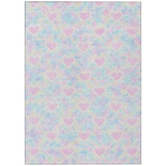 Machine Washable Indoor/Outdoor Chantille ACN2601 Pink 8' x 10' Rug