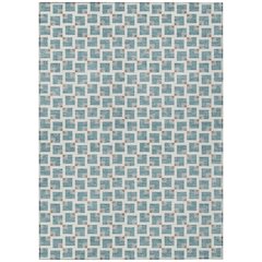 Machine Washable Indoor/Outdoor Chantille ACN2602 Teal 8' x 10' Rug