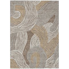Machine Washable Indoor/Outdoor Chantille ACN2603 Brown 8' x 10' Rug