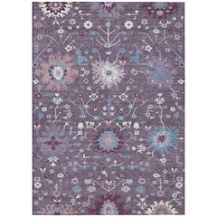 Machine Washable Indoor/Outdoor Chantille ACN2609 Purple 8' x 10' Rug
