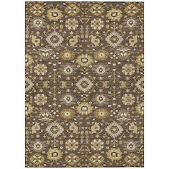 Machine Washable Indoor/Outdoor Chantille ACN2610 Brown 8' x 10' Rug