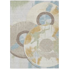 Machine Washable Indoor/Outdoor Chantille ACN2612 Ivory 8' x 10' Rug