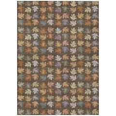 Machine Washable Indoor/Outdoor Chantille ACN2623 Brown 8' x 10' Rug