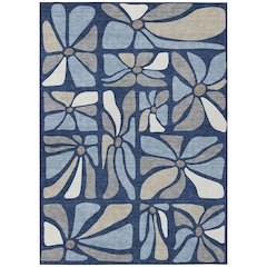 Machine Washable Indoor/Outdoor Chantille ACN2630 Blue 8' x 10' Rug