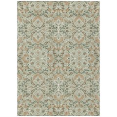Machine Washable Indoor/Outdoor Chantille ACN2634 Green 8' x 10' Rug