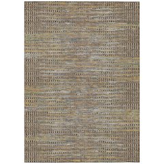 Machine Washable Indoor/Outdoor Chantille ACN2642 Brown 8' x 10' Rug